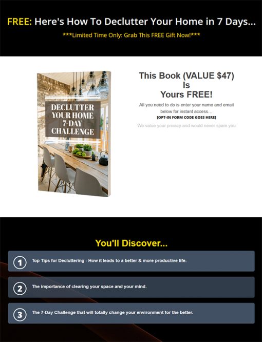 The Organized Life Ebook and Videos MRR