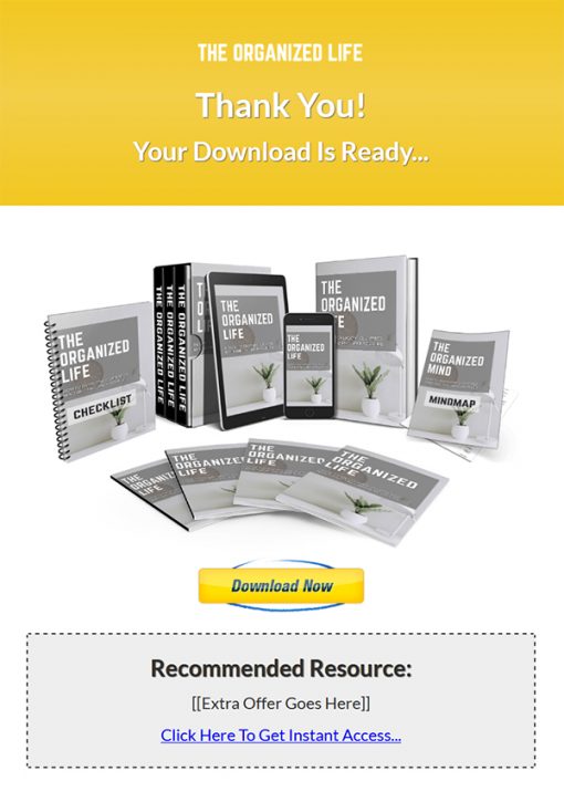 The Organized Life Ebook and Videos MRR