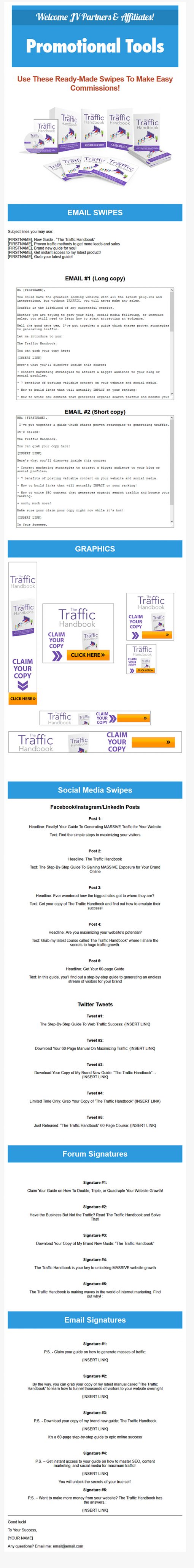 Website Traffic Handbook Ebook and Videos MRR