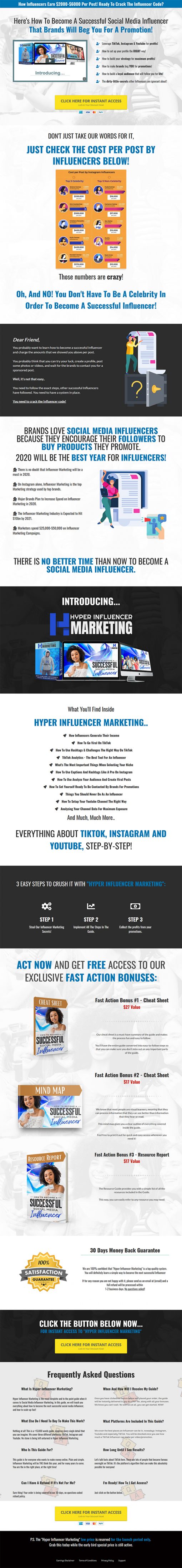 Become a Successful Social Media Influencer Ebook and Videos MRR