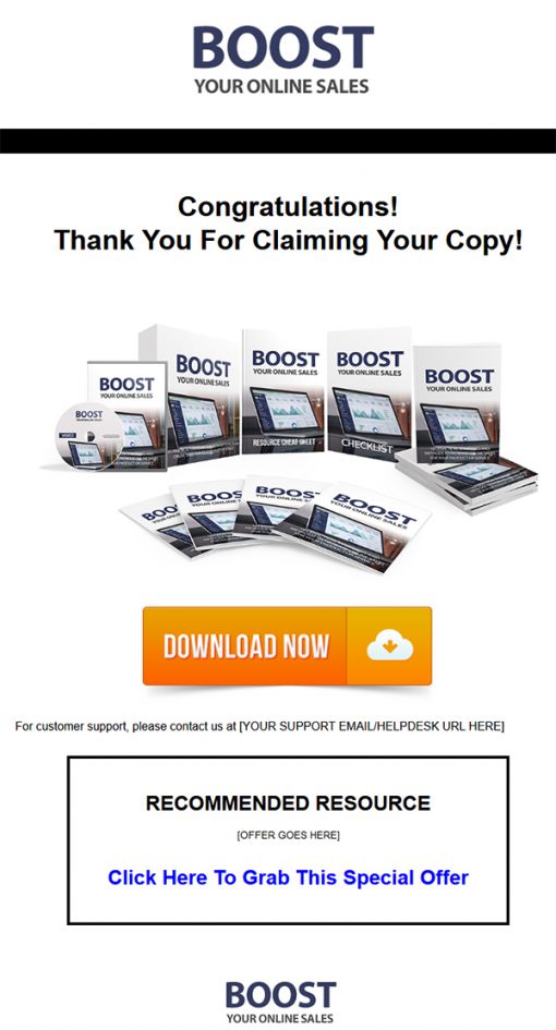 Boost Your Online Sales Ebook and Videos MRR