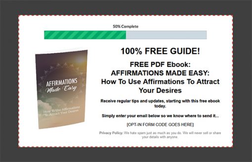Affirmations Made Easy Report MRR
