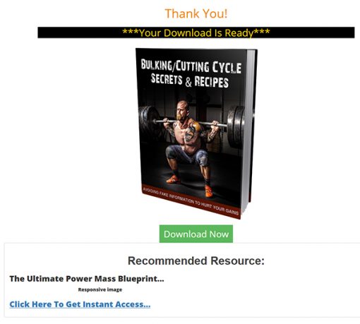 Bulking Cutting Cycle Secrets Report MRR