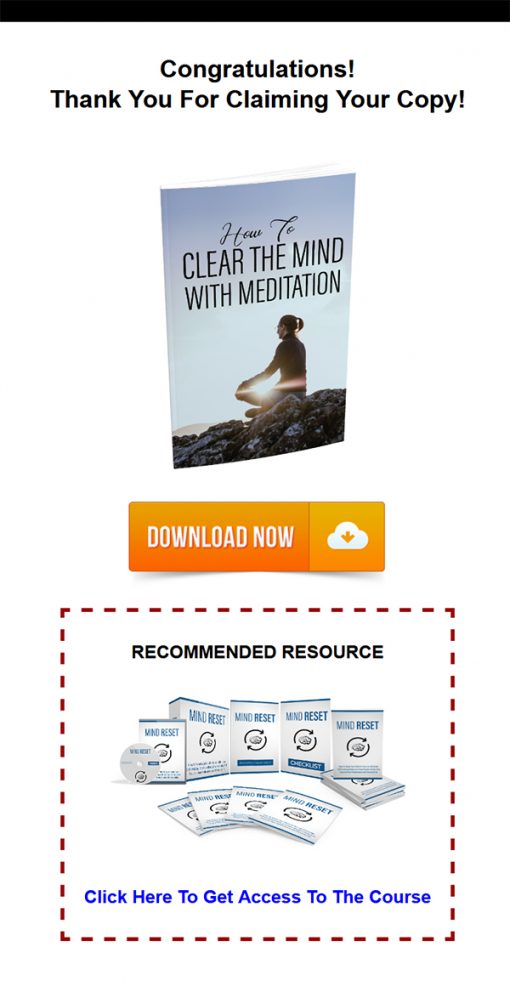 Clear Mind Meditation Report MRR