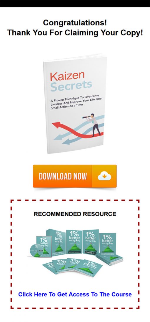 Kaizen Life Secrets Report MRR