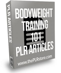 Bodyweight Training 101 PLR Articles