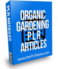 Organic Gardening PLR Articles