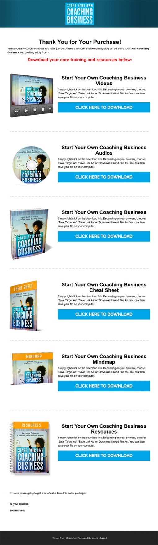 Start Your Own Coach Business Ebook and Videos MRR