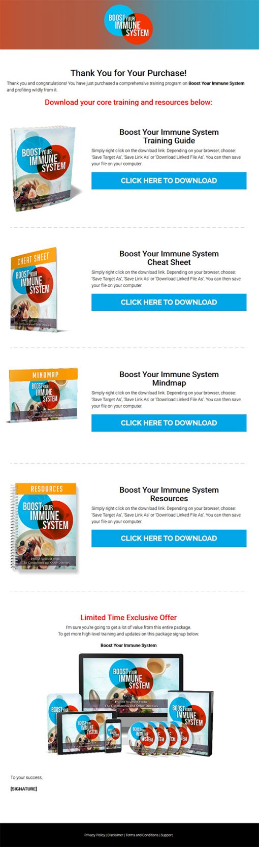 Boost Your Immune System Ebook and Videos MRR