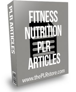 Fitness Nutrition PLR Articles