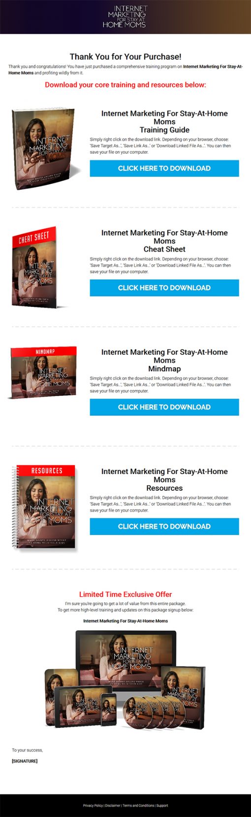 Internet Marketing for Stay at Home Moms Ebook and Videos MRR