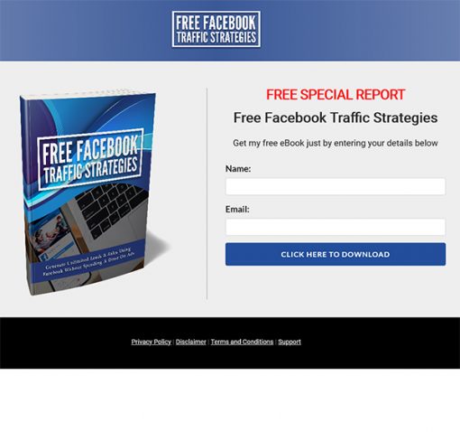 Free Facebook Traffic Strategies Ebook and Videos MRR