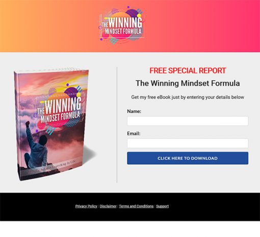 Winning Mindset Formula Ebook and Videos MRR