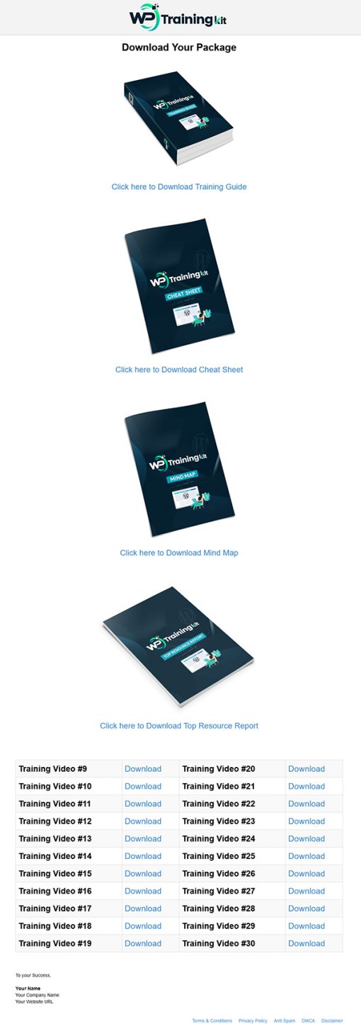 Wordpress Training Kit PLR Ebook and Videos