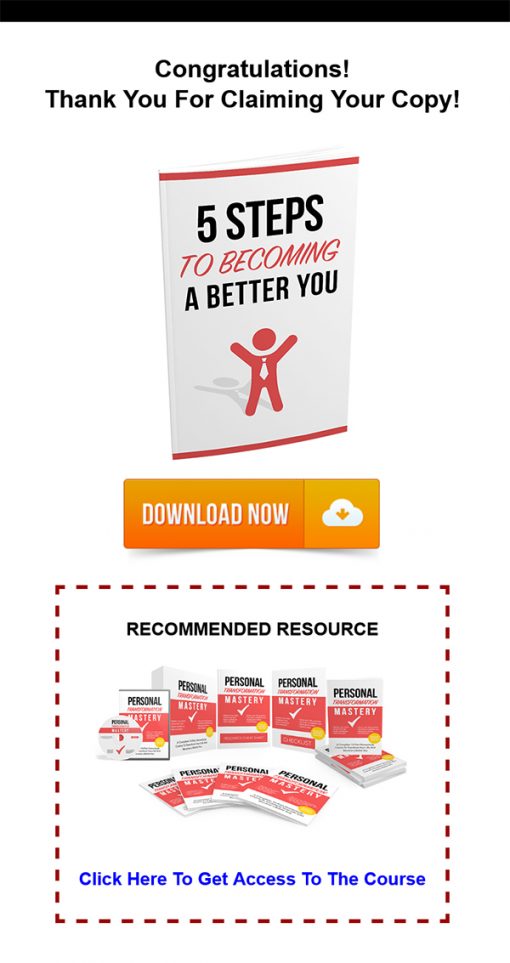 5 Steps to Become a Better You Report MRR