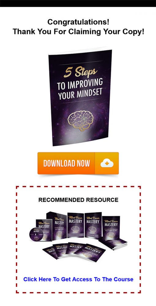 5 Steps to Improving Your Mindset Report MRR