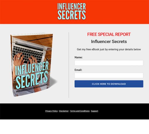 Influencer Secrets Ebook and Videos MRR