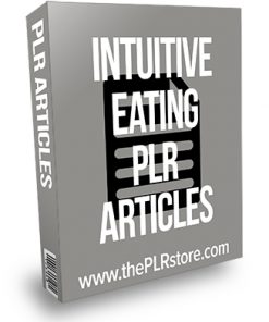 Intuitive Eating PLR Articles
