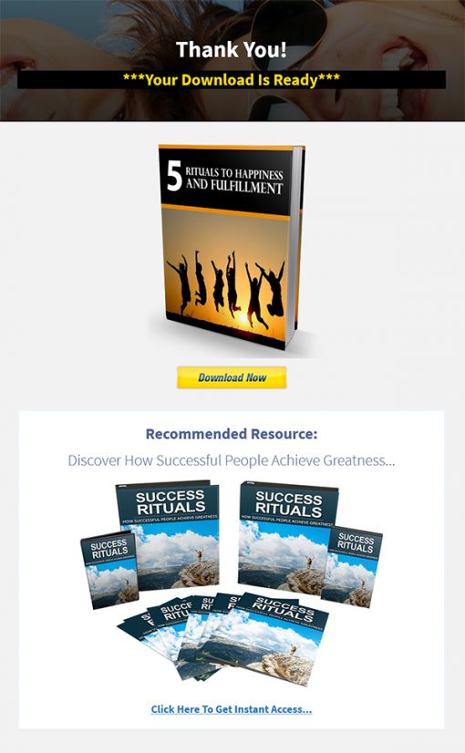 5 Rituals to Happiness Ebook MRR