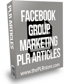 Facebook Group Marketing PLR Articles