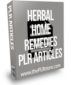 Herbal Home Remedies PLR Articles