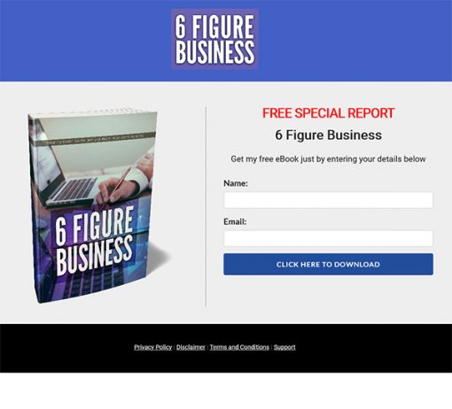 Six Figure Business Ebook and Videos MRR