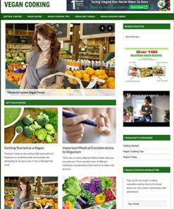 Vegan Cooking PLR Website