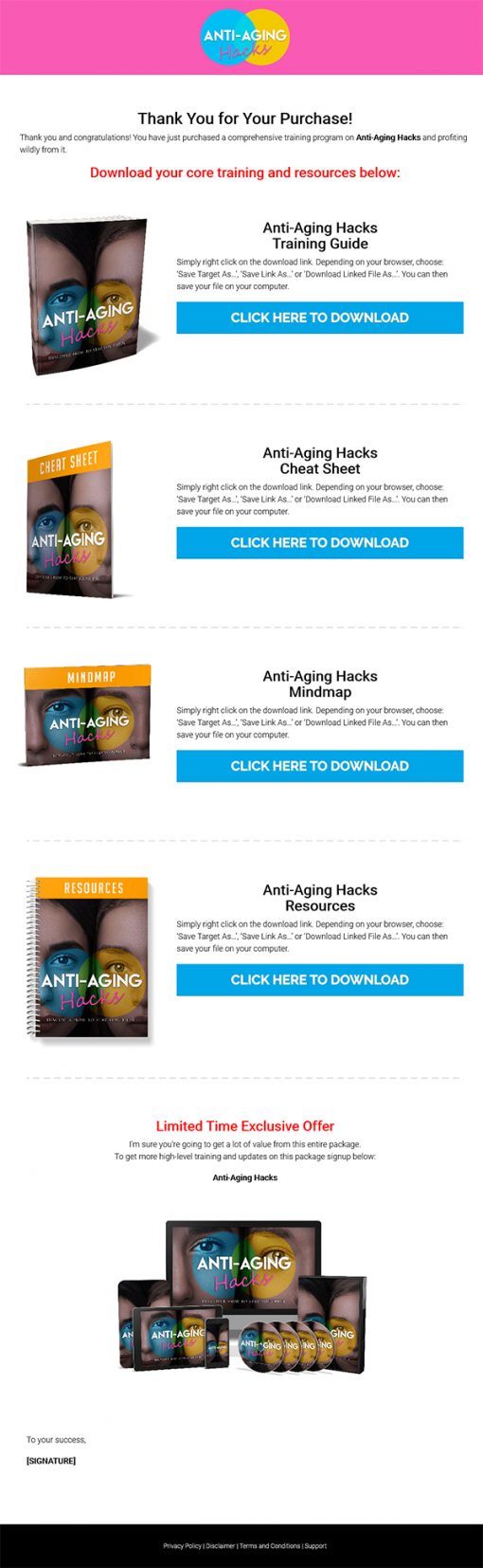 Anti-Aging Hacks Ebook and Videos MRR