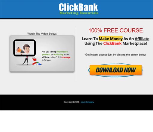 Clickbank Marketing Essentials Lead Generation MRR