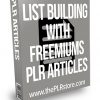 List Building with Freemiums PLR Articles