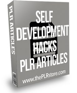 Self Development Hacks PLR Articles