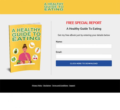 Healthy Guide to Eating Ebook MRR