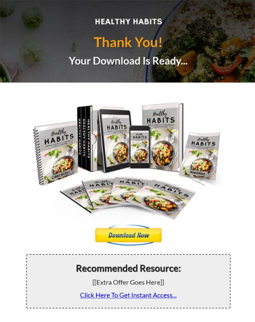 Healthy Habits Ebook and Videos MRR