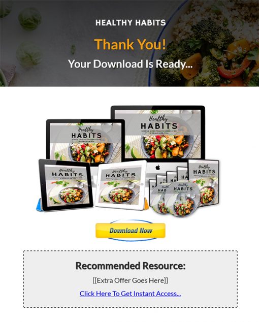 Healthy Habits Ebook and Videos MRR