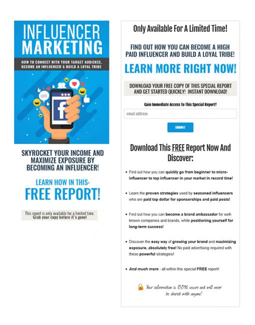 Influencer Marketing PLR Ebook