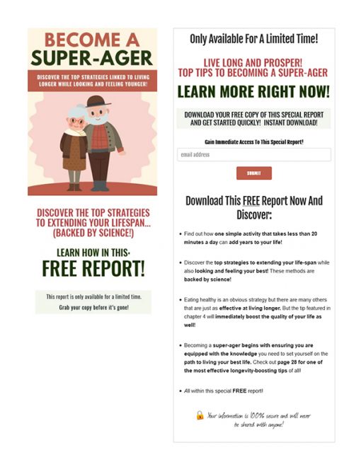 Become a Super Ager PLR Ebook