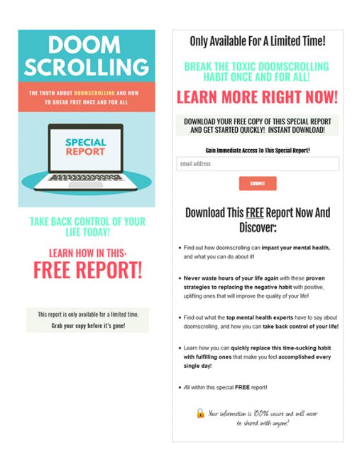 Doom Scrolling PLR Ebook