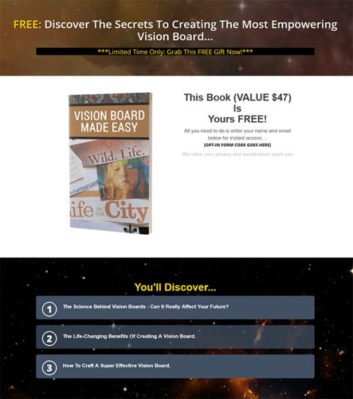 Vision Board Made Easy Ebook MRR