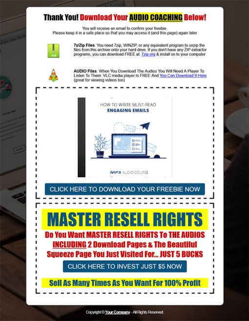 Write Must-Read Emails PLR Audios