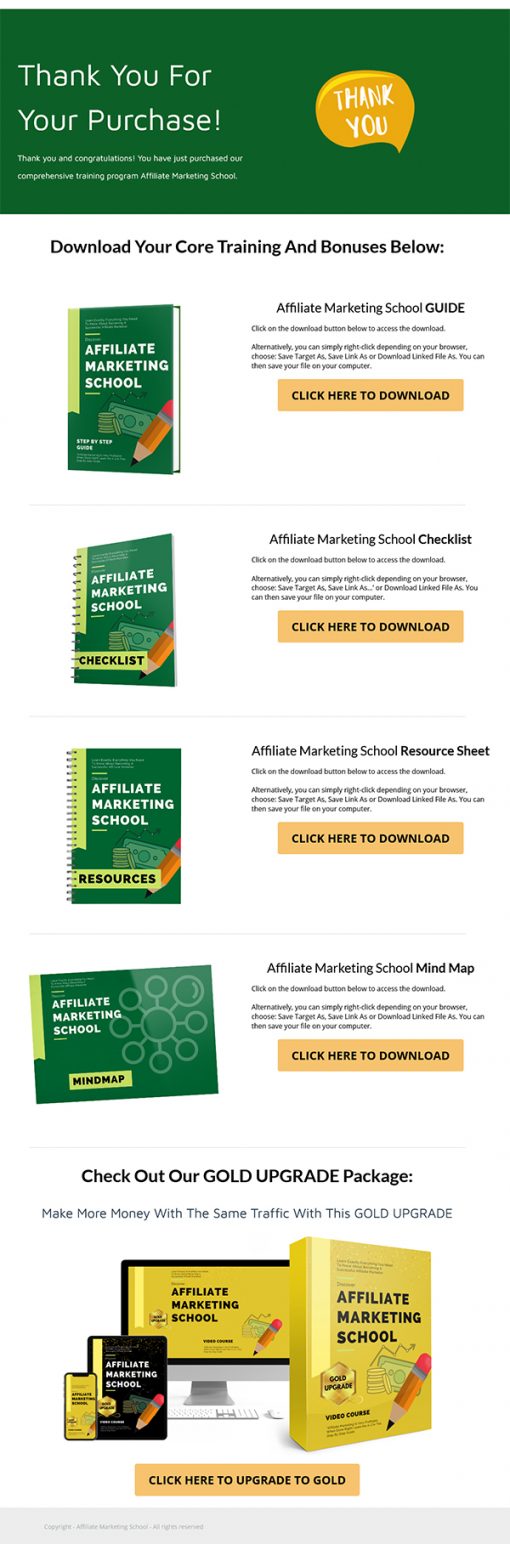 Affiliate Marketing School Ebook and Videos MRR