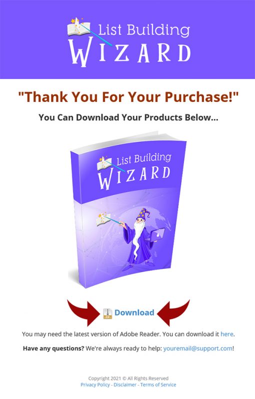 List Building Wizard Ebook and Videos MRR