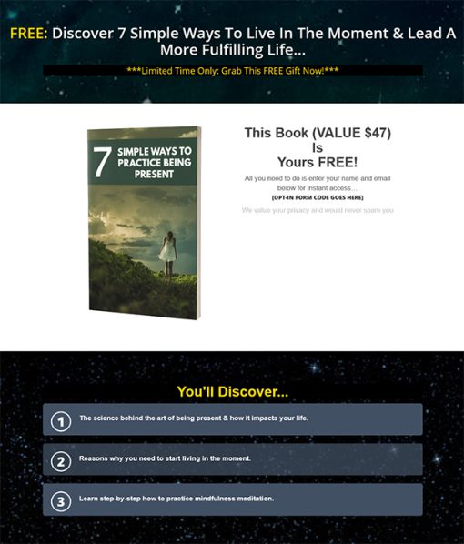 Lost Art of Being Present Ebook and Videos MRR
