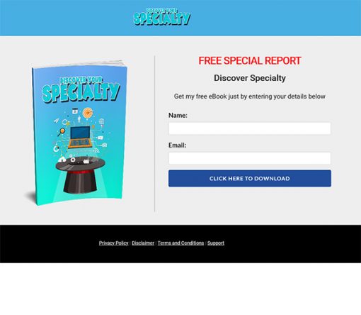 Discover Your Specialty Ebook MRR