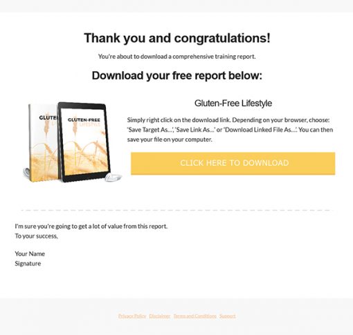 Gluten Free Lifestyle Audiobook MRR