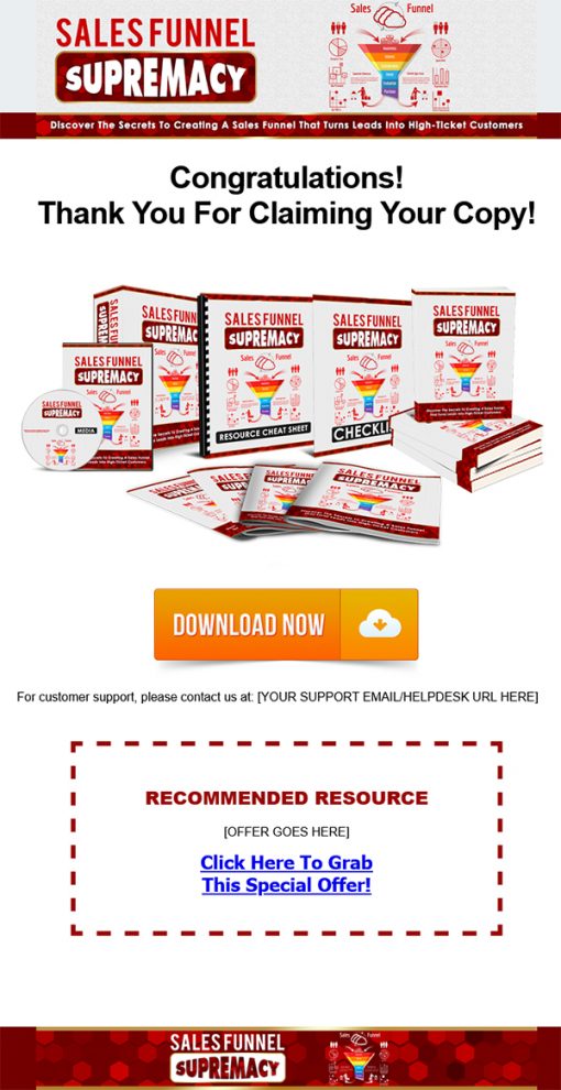 Sales Funnel Supremacy Ebook and Videos MRR