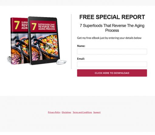 7 Superfoods that Reverse Aging Audiobook and Ebook MRR