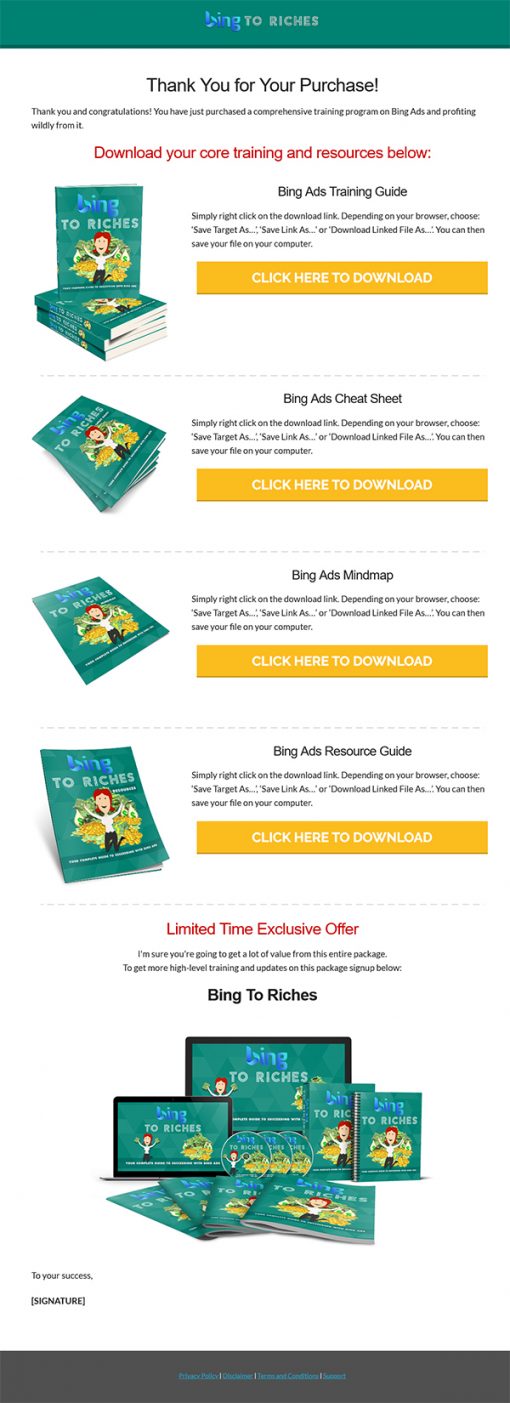 Bing to Riches Ebook and Videos MRR