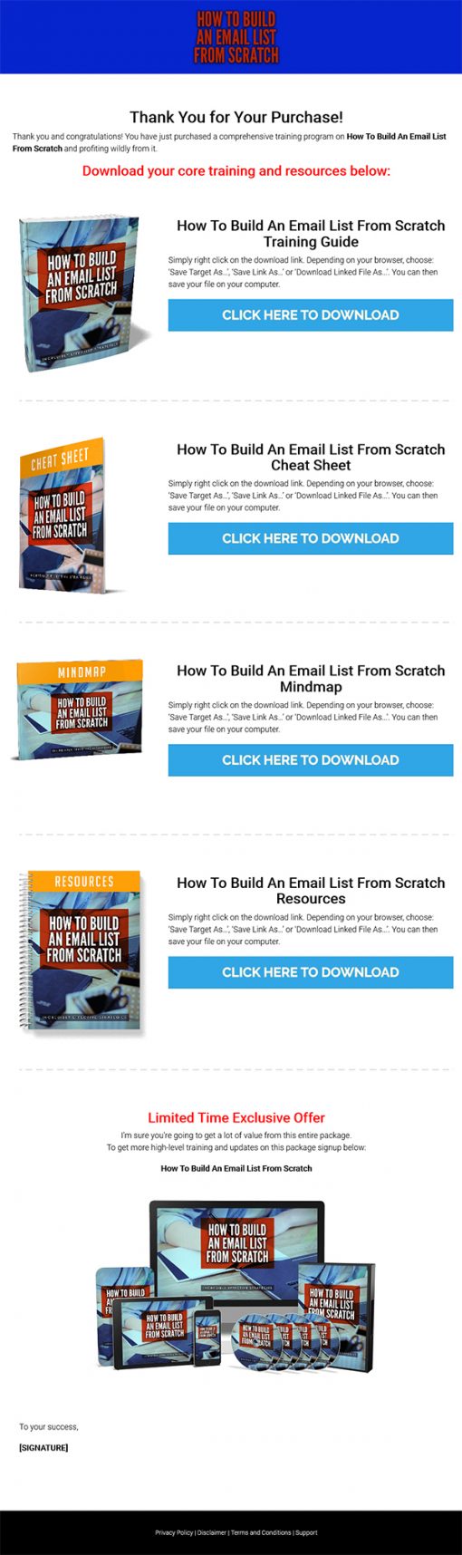 How to Build an Email List from Scratch Ebook and Videos MRR