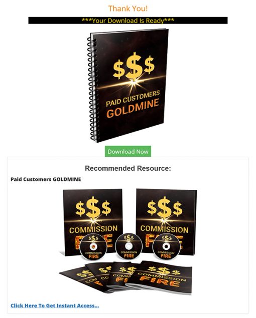 Paid Customer Goldmine Report MRR