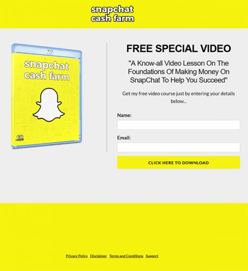 Snapchat Cash Farm PLR Videos
